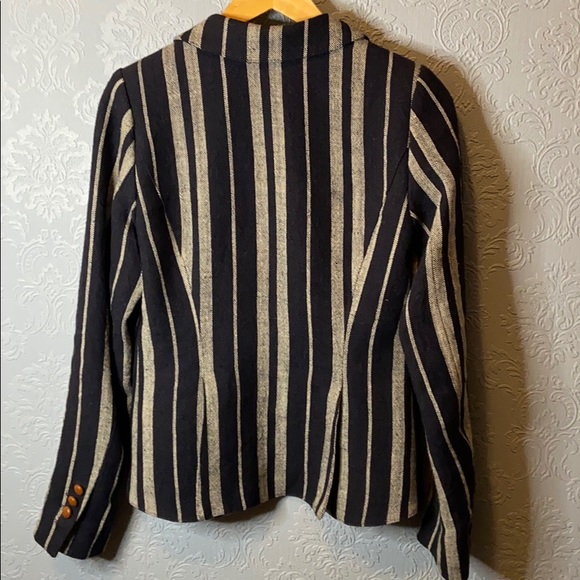 Smythe navy and cream One Button Blazer - Picture 4 of 4